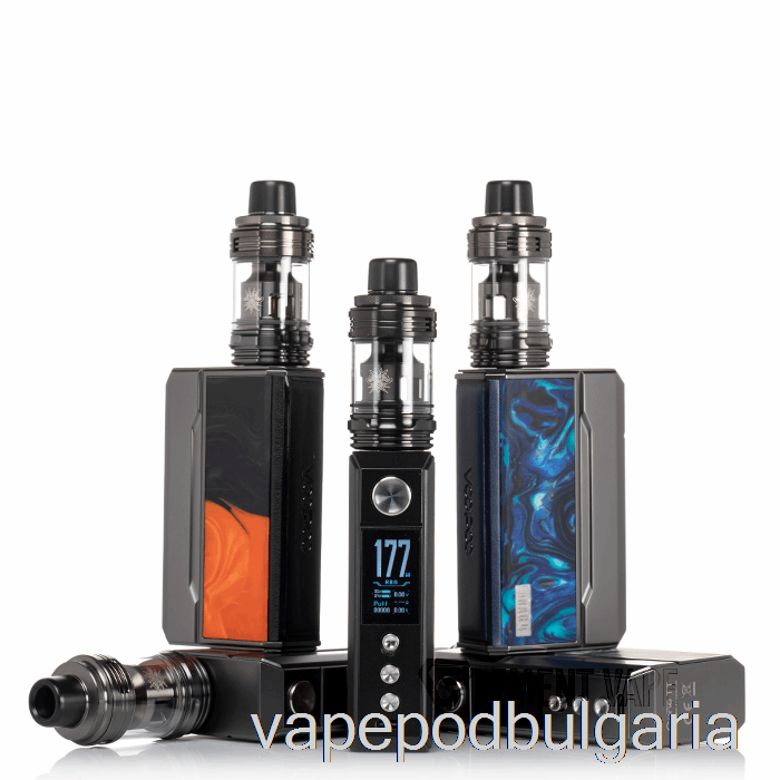 Vape 10000 Дръпки Voopoo Drag 4 177w Starter Kit Gun Metal + Rosewood